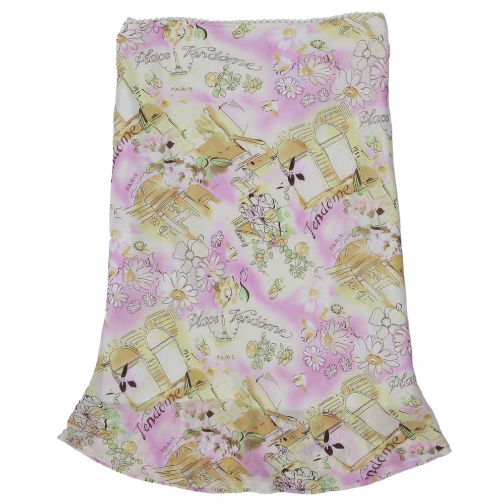 Y2K Suzy Shier Paris Floral Print Mini Skirt - image 1