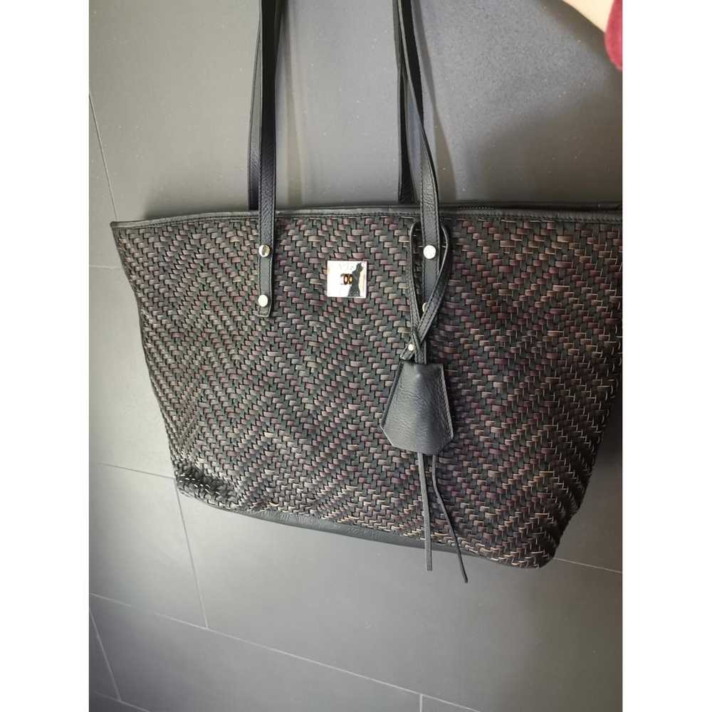 V 73 Leather handbag - image 2