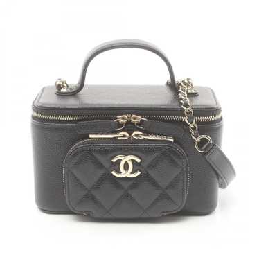 Chanel Chanel CC Caviar Vanity Bag Leather Should… - image 1