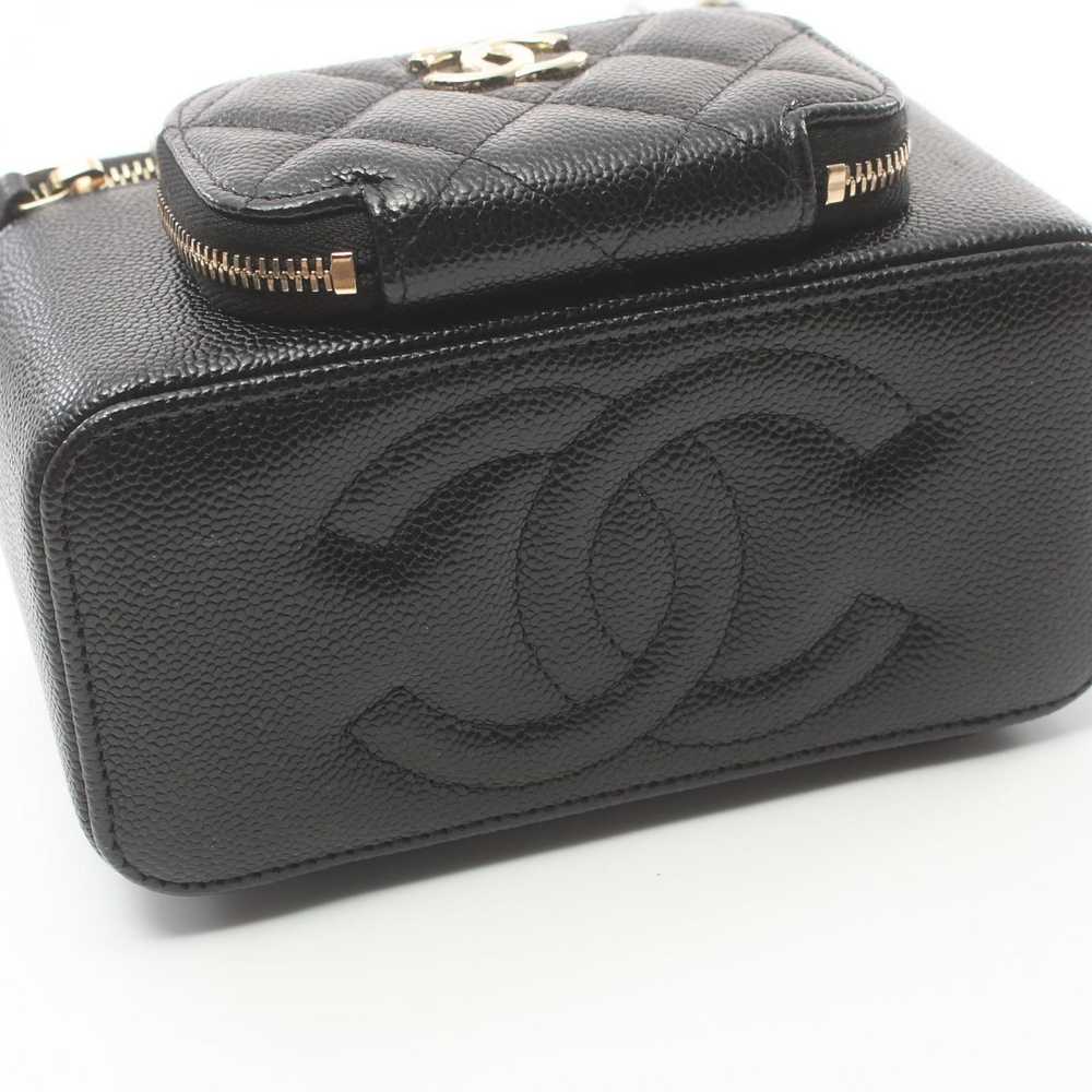 Chanel Chanel CC Caviar Vanity Bag Leather Should… - image 7