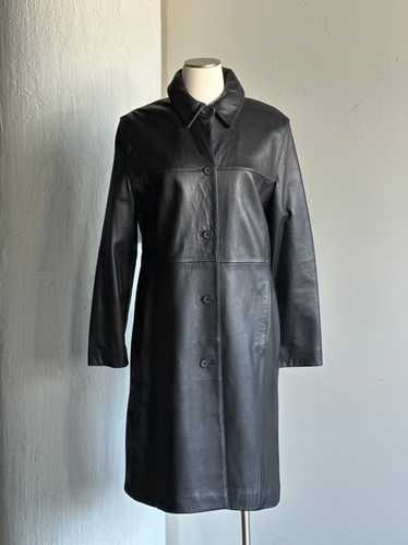 Vintage Black Lambskin Longline Jacket