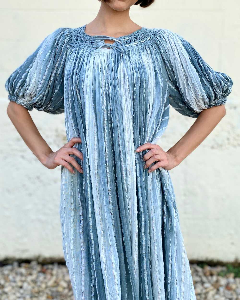 Winter Skies Grecian Gauze Dress - image 3