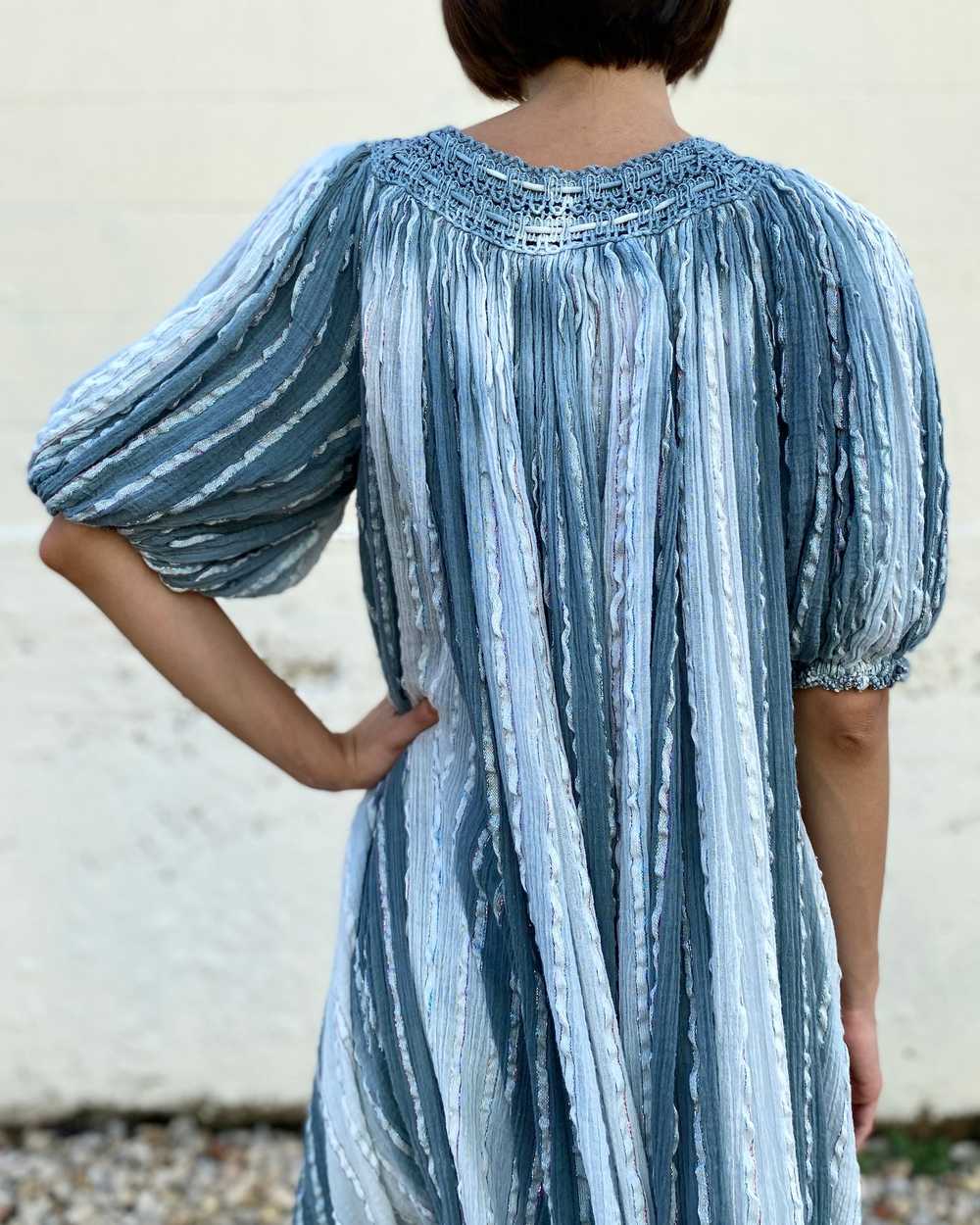 Winter Skies Grecian Gauze Dress - image 5