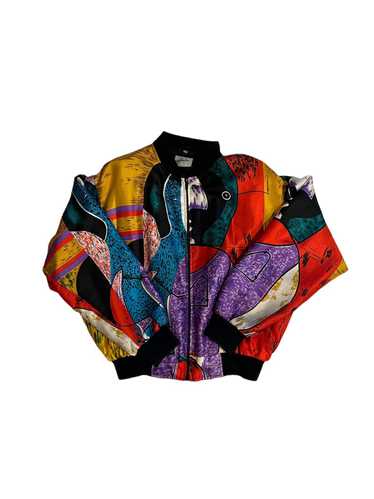 Vintage Vtg Jacqueline Ferrar Picasso Bomber Jacke