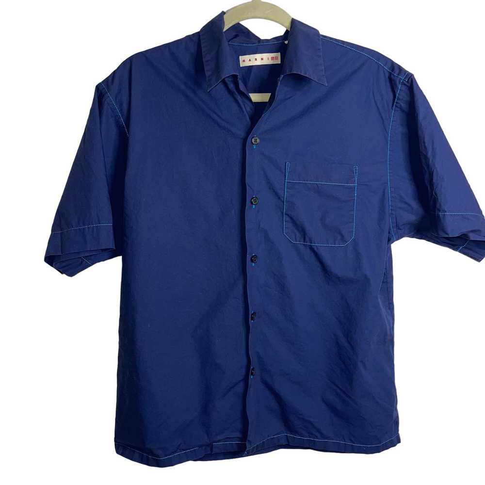 Other Marni Uniqlo Mens Shirt Size Small Blue Sho… - image 1