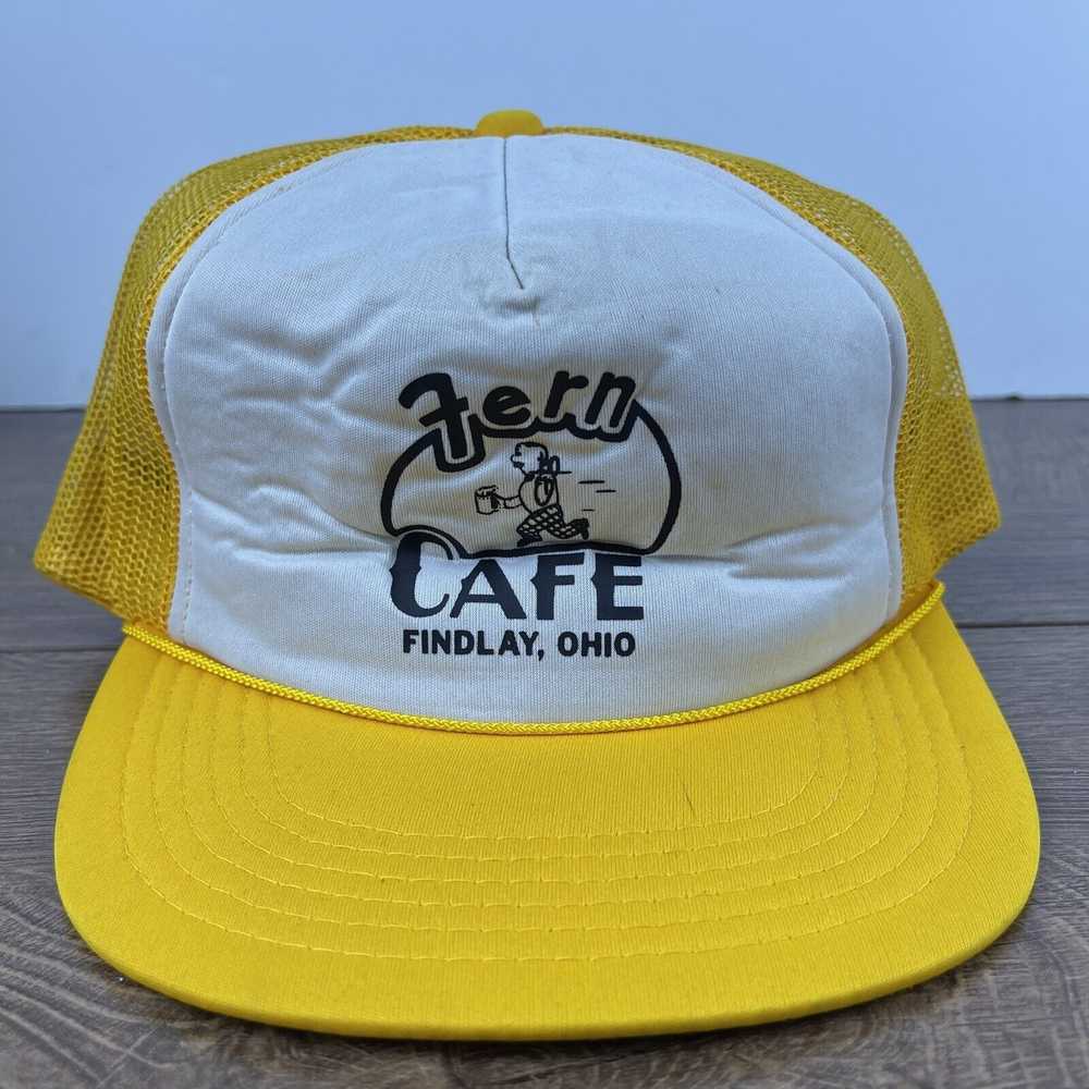 Other Fern Cafe Hat Findlay Ohio Snapback Yellow … - image 1