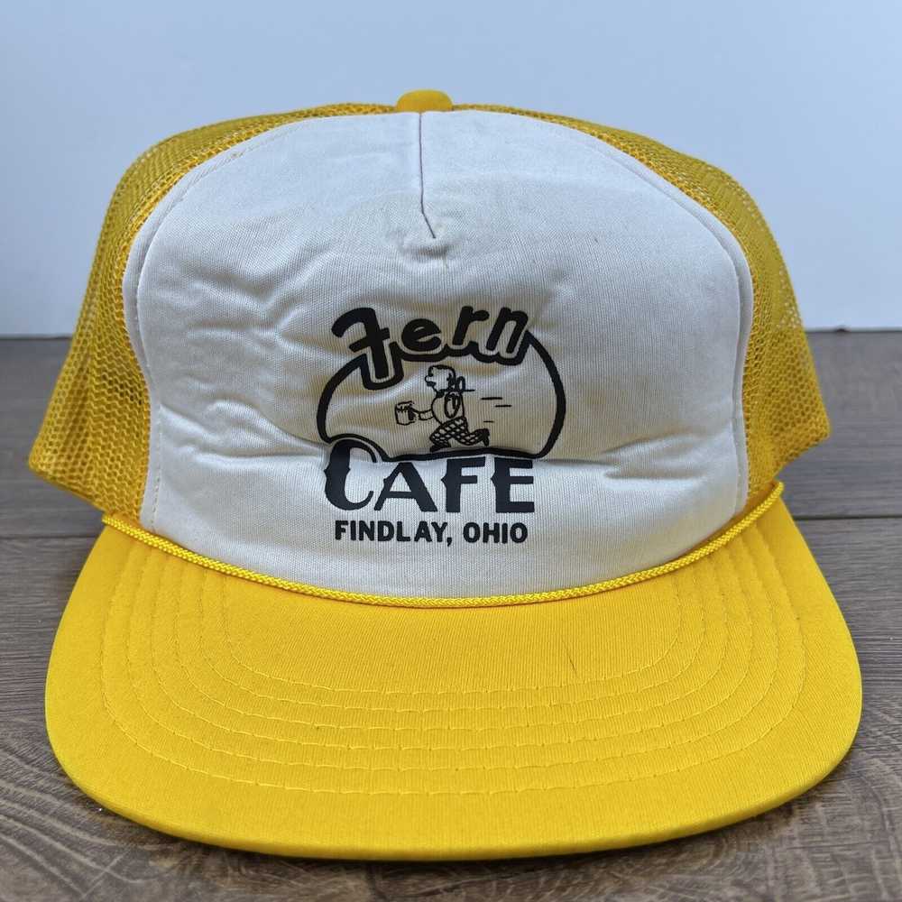 Other Fern Cafe Hat Findlay Ohio Snapback Yellow … - image 3