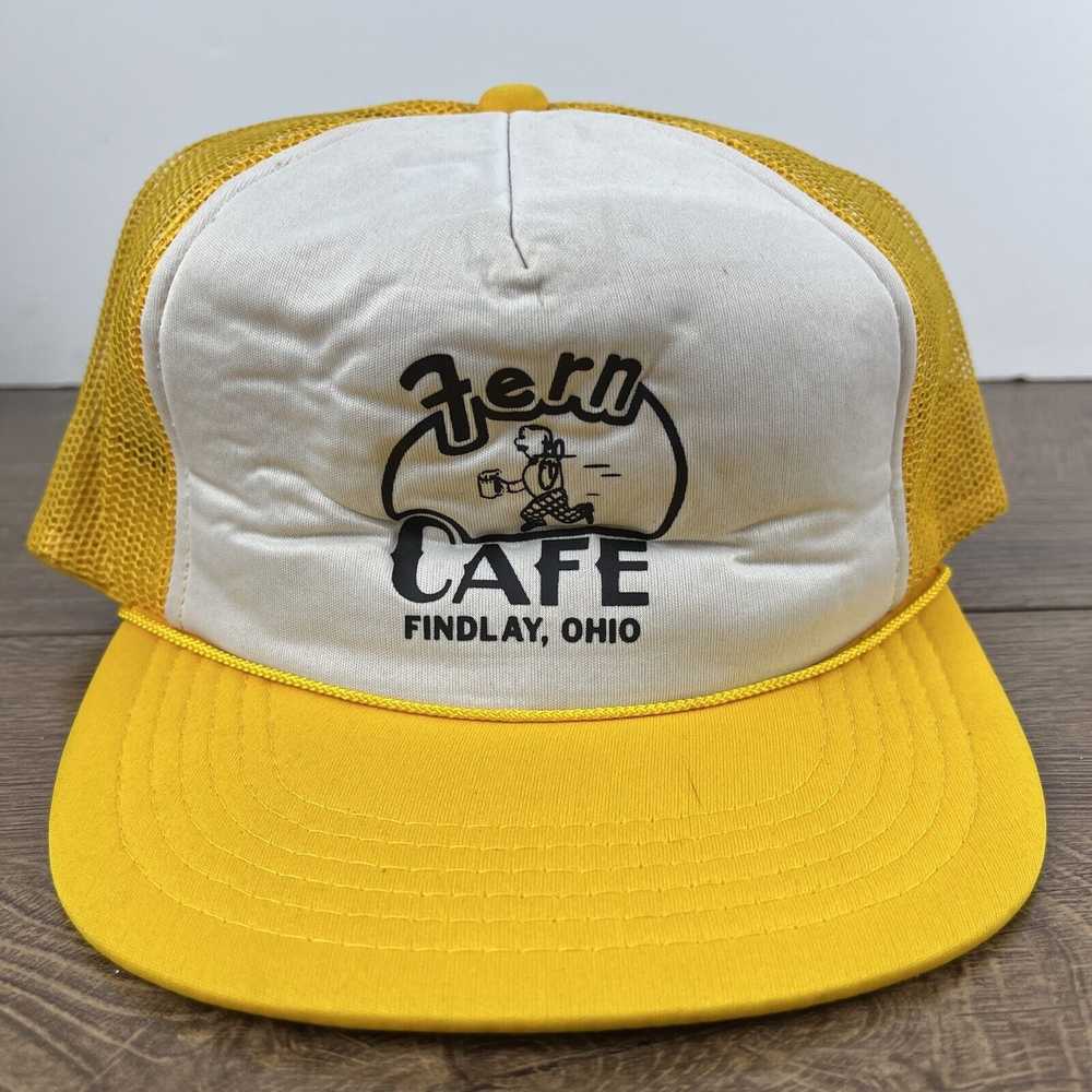 Other Fern Cafe Hat Findlay Ohio Snapback Yellow … - image 5