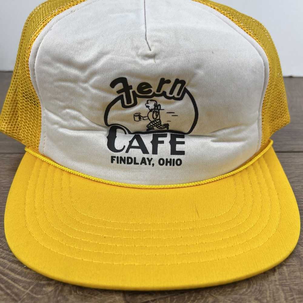 Other Fern Cafe Hat Findlay Ohio Snapback Yellow … - image 6