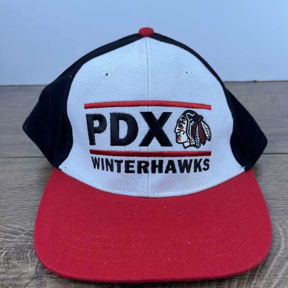 Other Portland Winterhawks PDX Hat Snapback Red A… - image 2