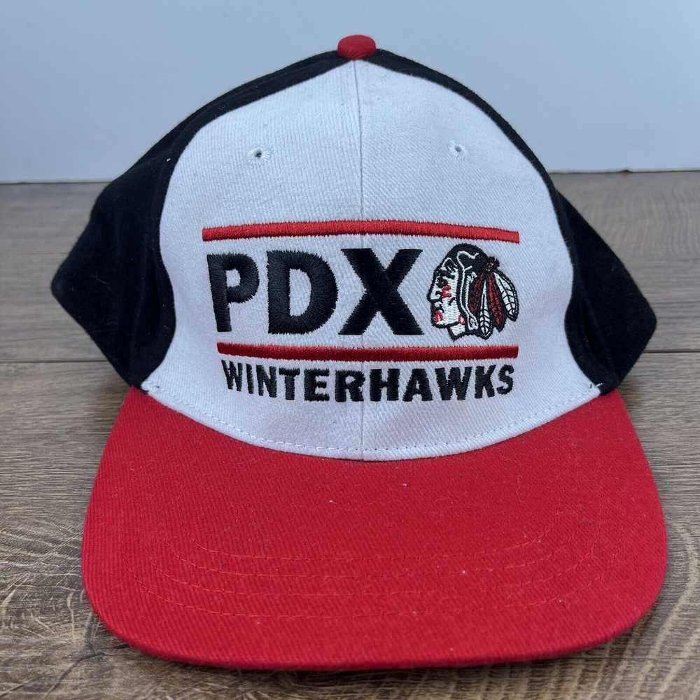 Other Portland Winterhawks PDX Hat Snapback Red A… - image 3