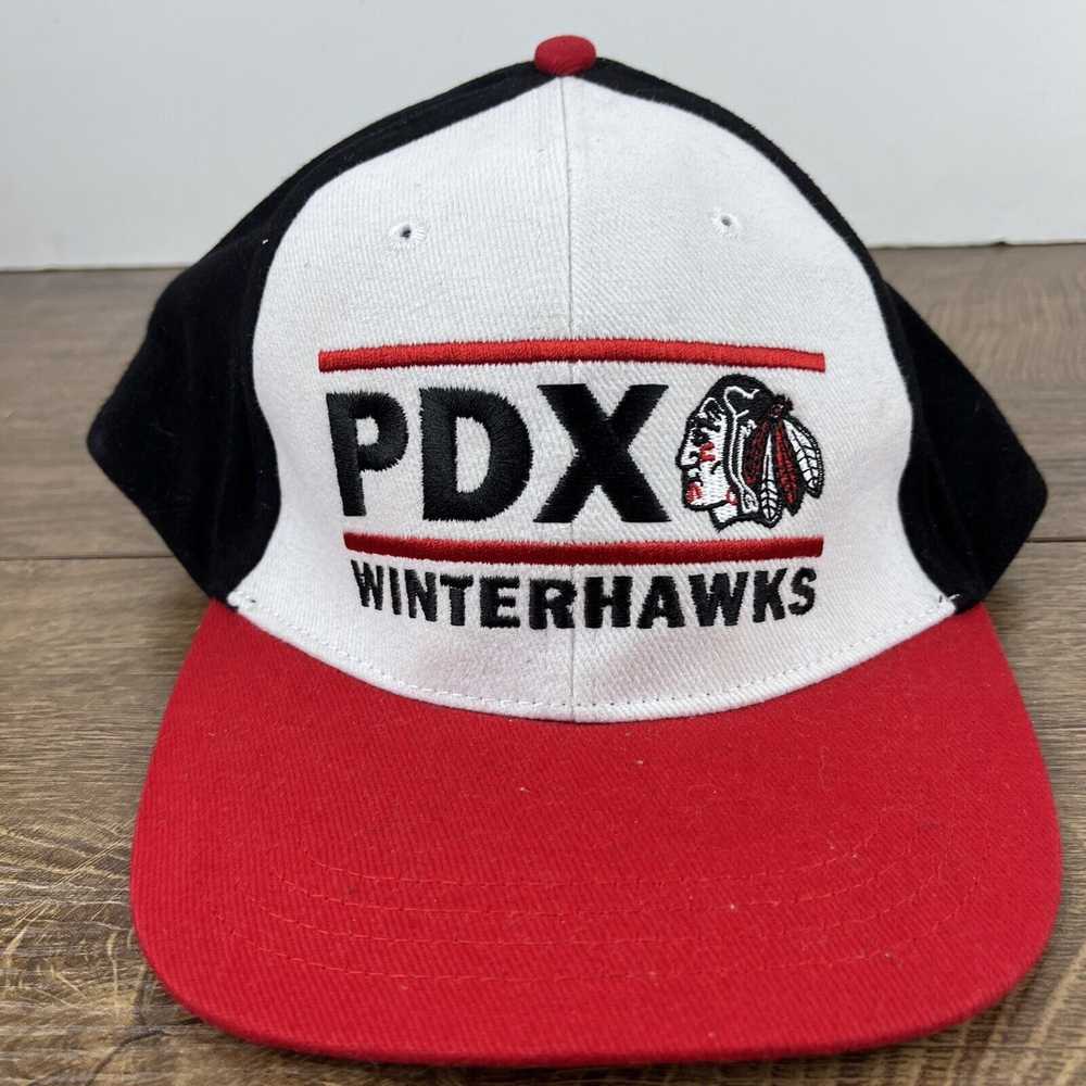 Other Portland Winterhawks PDX Hat Snapback Red A… - image 6