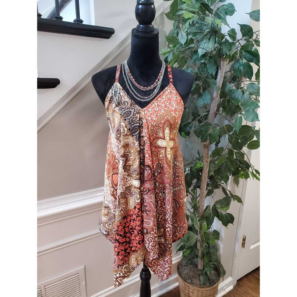 Other Unique Spectrum Paisley Pleated Sleeveless … - image 9