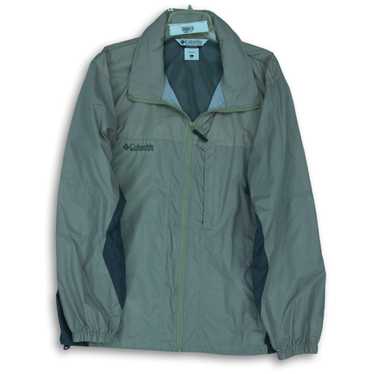 Men's Columbia Gray Windbreaker Jacket Size L - image 1