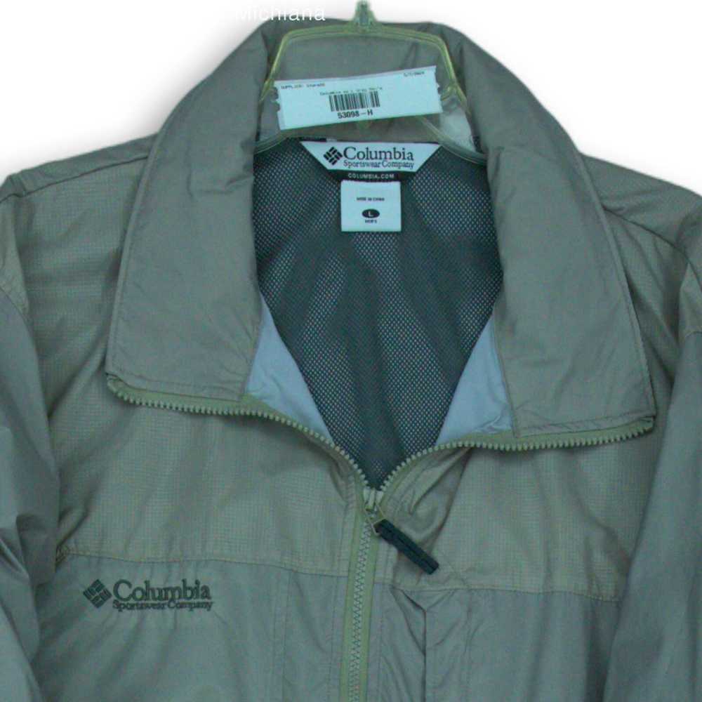 Men's Columbia Gray Windbreaker Jacket Size L - image 3