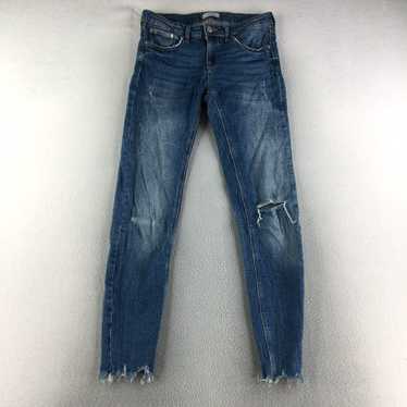 Zara Zara Jeans Womens 4 Skinny Distressed Denim … - image 1