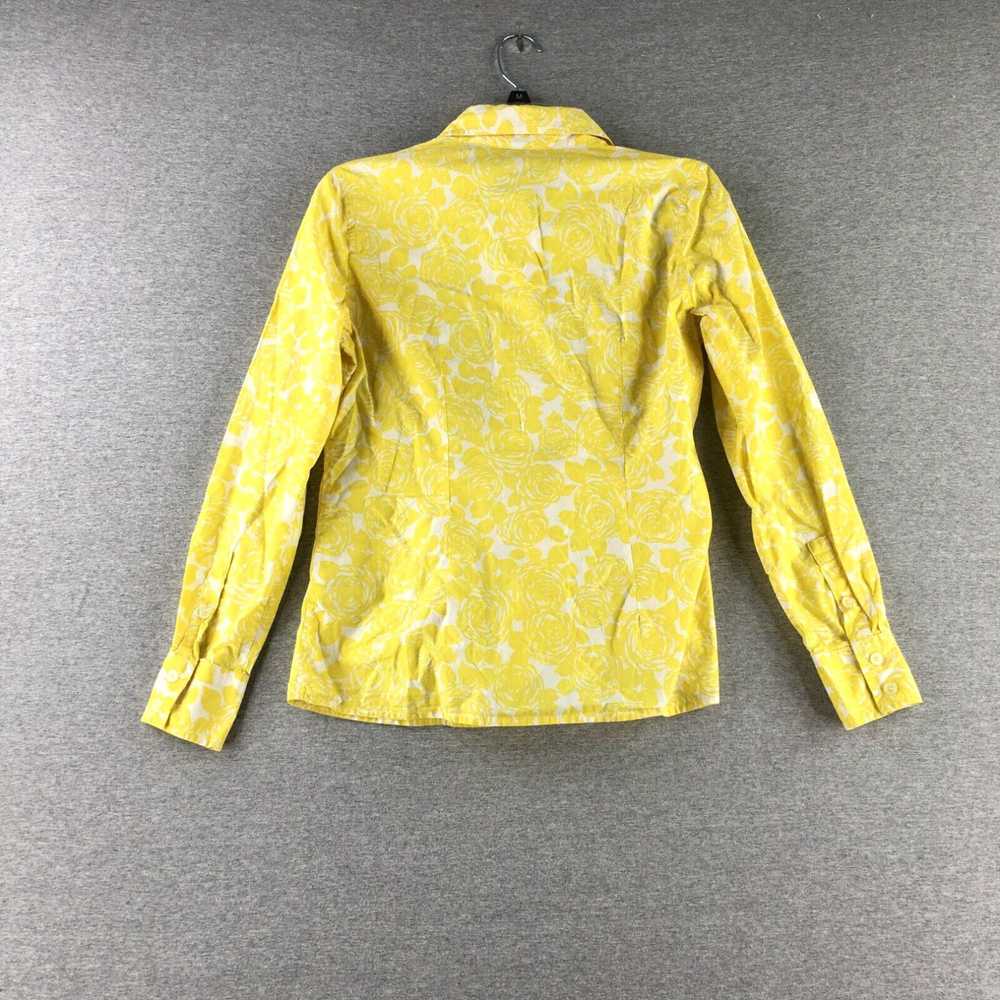 Boden Boden Shirt Womens 10 Button Up Floral Yell… - image 6