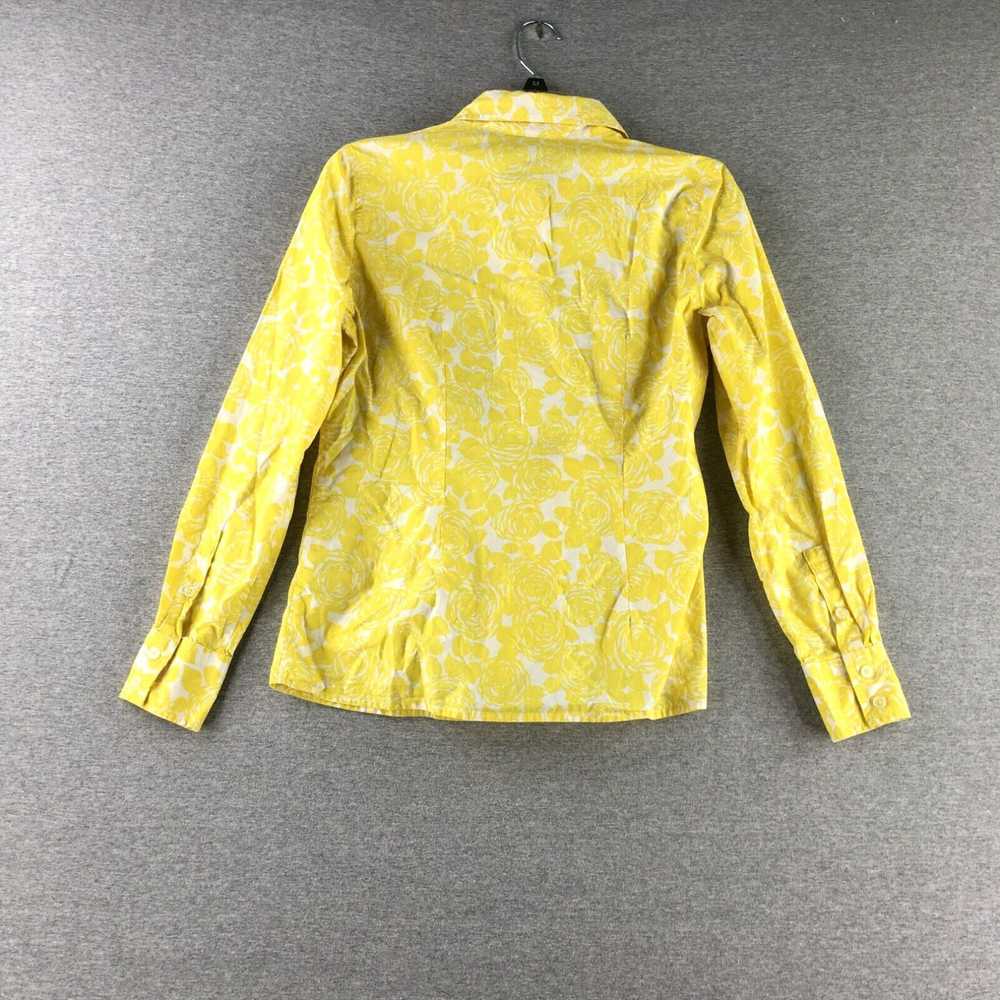 Boden Boden Shirt Womens 10 Button Up Floral Yell… - image 7