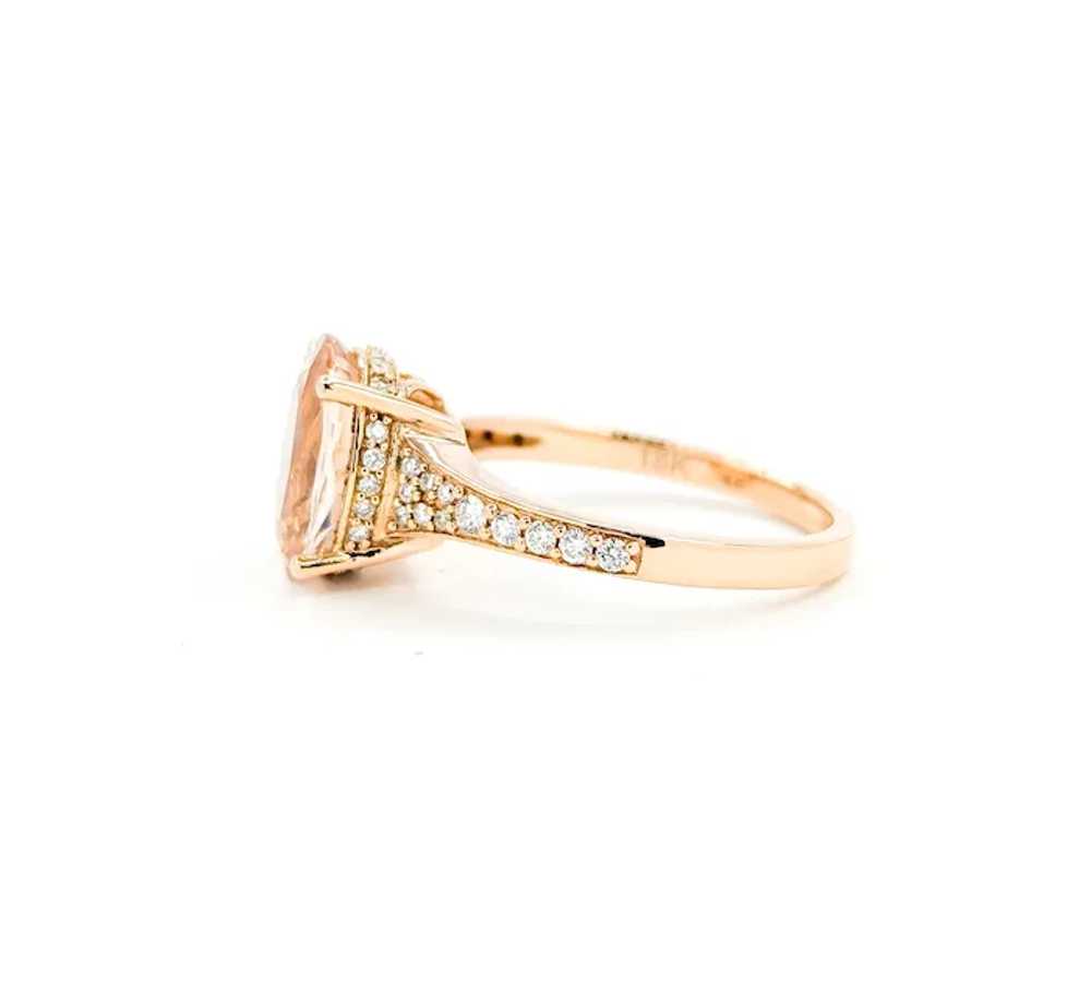 Feminine EFFY Morganite & Diamond Ring in 18k Ros… - image 9