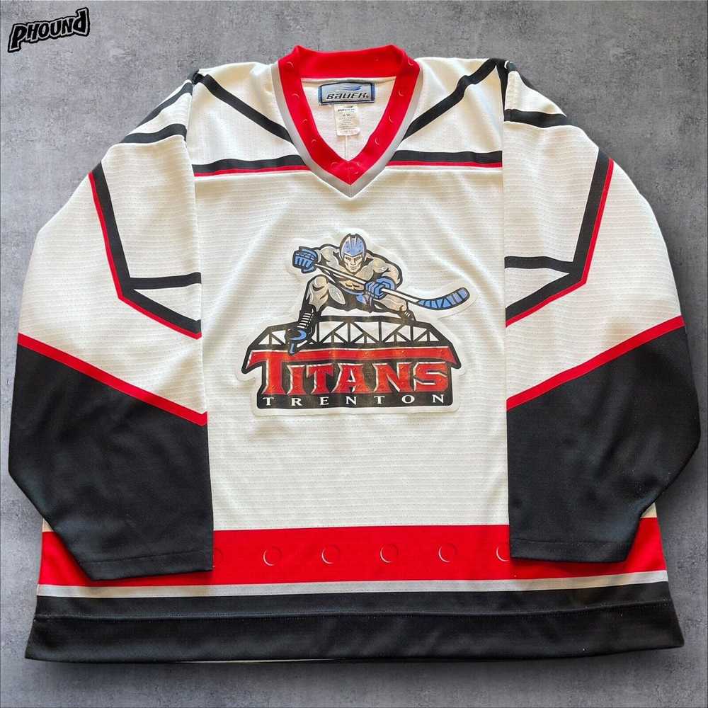 Rare Vintage SP ECHL Trenton Titans White Hockey … - image 1