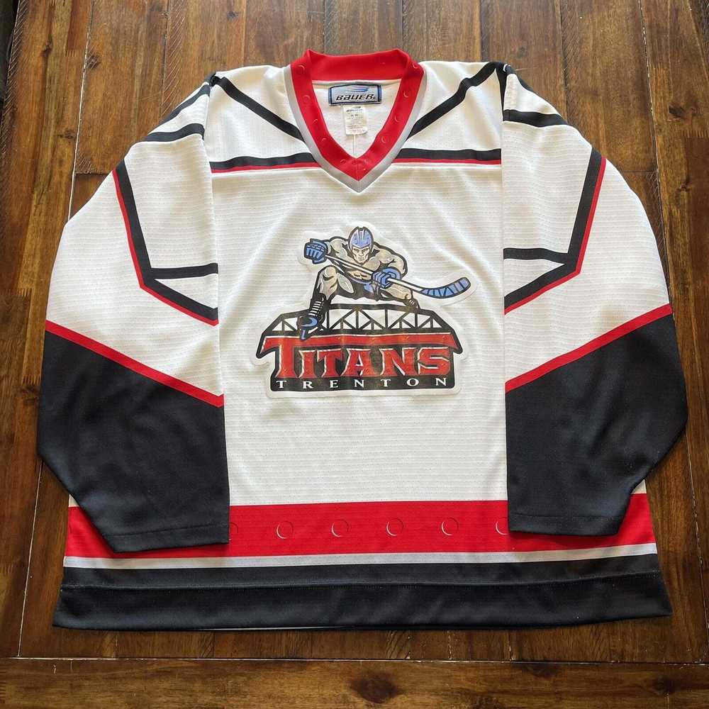 Rare Vintage SP ECHL Trenton Titans White Hockey … - image 2