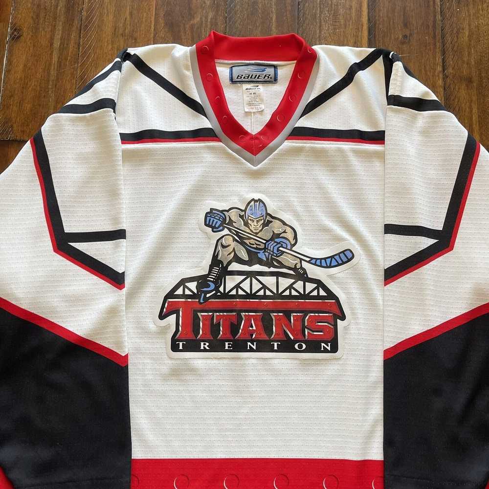 Rare Vintage SP ECHL Trenton Titans White Hockey … - image 3