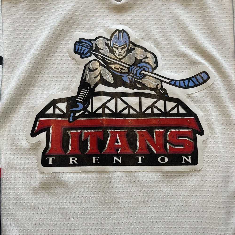 Rare Vintage SP ECHL Trenton Titans White Hockey … - image 4