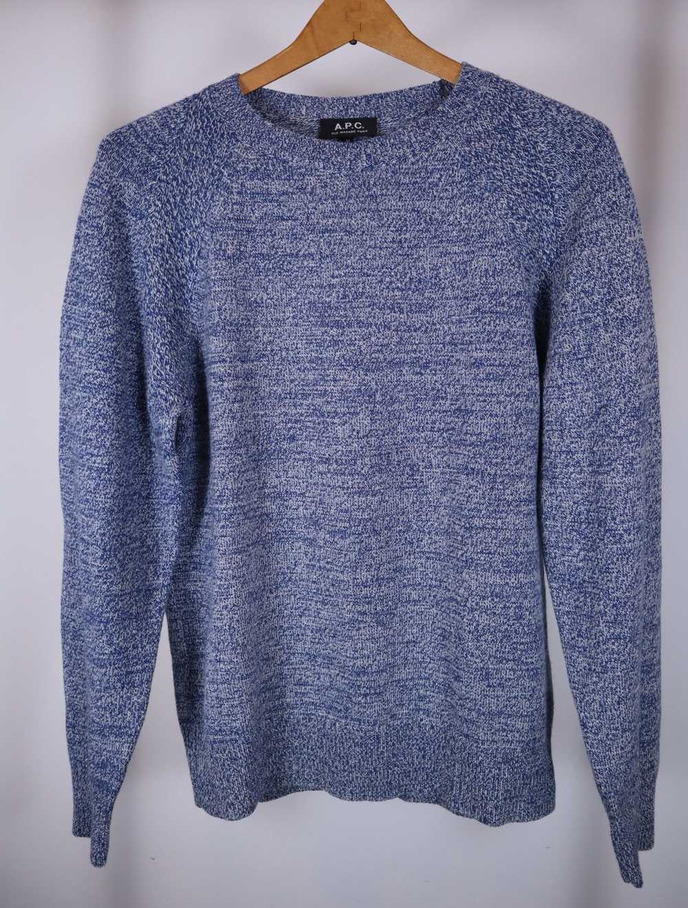 A.P.C. APC Camel Hair Sweater Knit M Medium Blue … - image 1