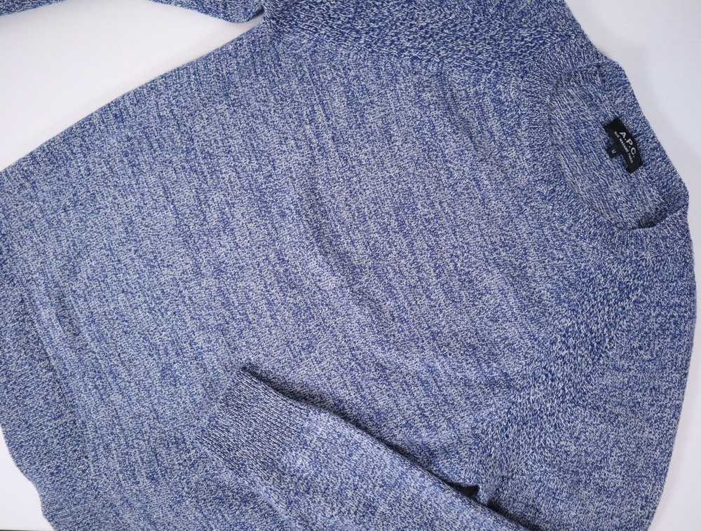 A.P.C. APC Camel Hair Sweater Knit M Medium Blue … - image 4