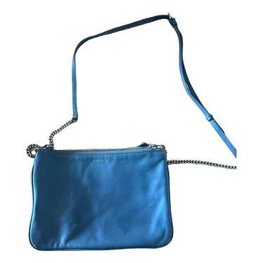 Sandro Addict leather clutch bag