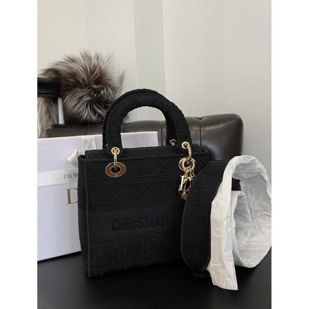 Dior Lady D-Lite cloth handbag - image 2