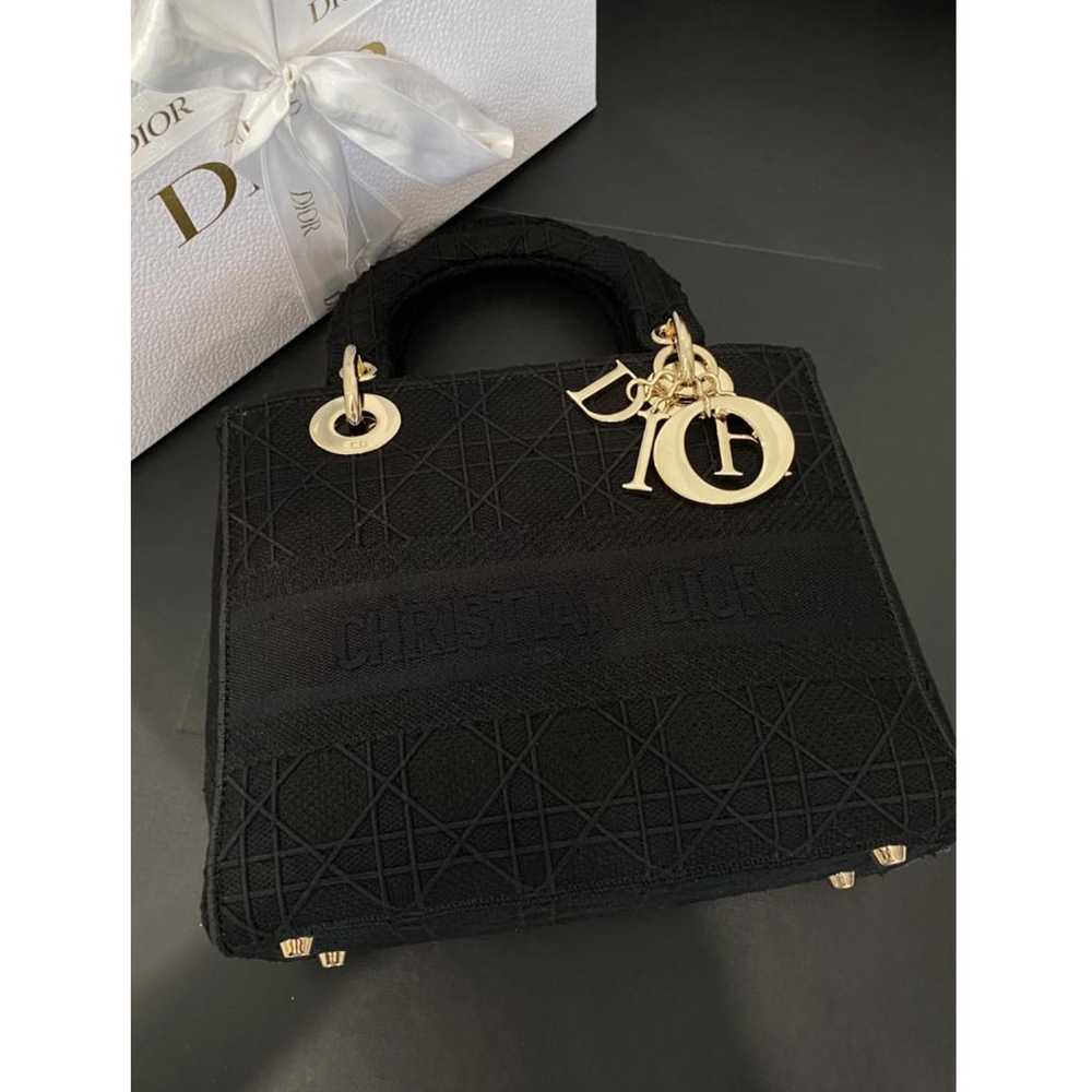 Dior Lady D-Lite cloth handbag - image 9