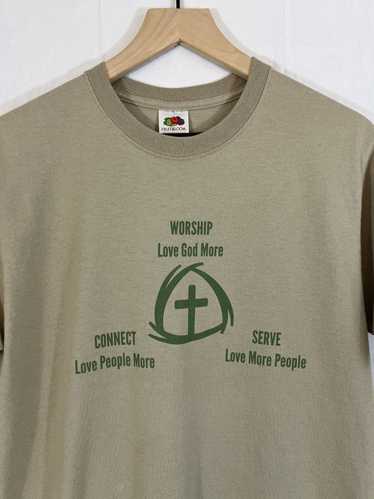 Religion × Vintage Love More Religious Worship Cro