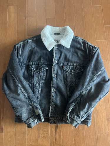 Levi's × Vintage Black Denim Sherling Jean Jacket