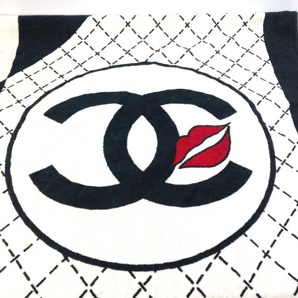 Chanel Chanel Blanket Bath Towel CC Coco Mark Lip… - image 1