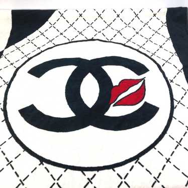 Chanel Chanel Blanket Bath Towel CC Coco Mark Lip… - image 1