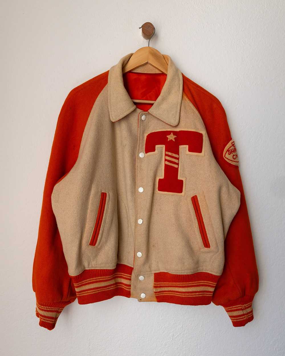 Streetwear × Varsity Jacket × Vintage 1950s Lette… - image 1