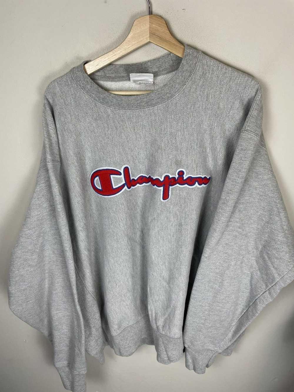 Champion × Vintage Vintage Crewneck Champion Scri… - image 2