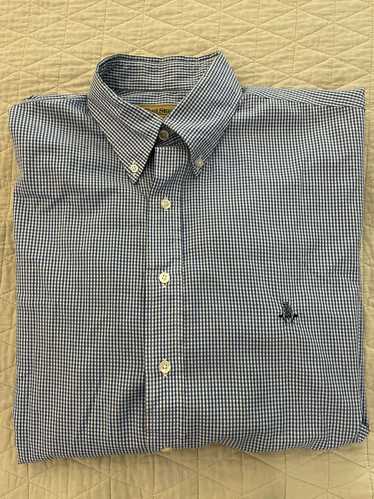 Paul Stuart Gingham Check Button Down Logo Sport S