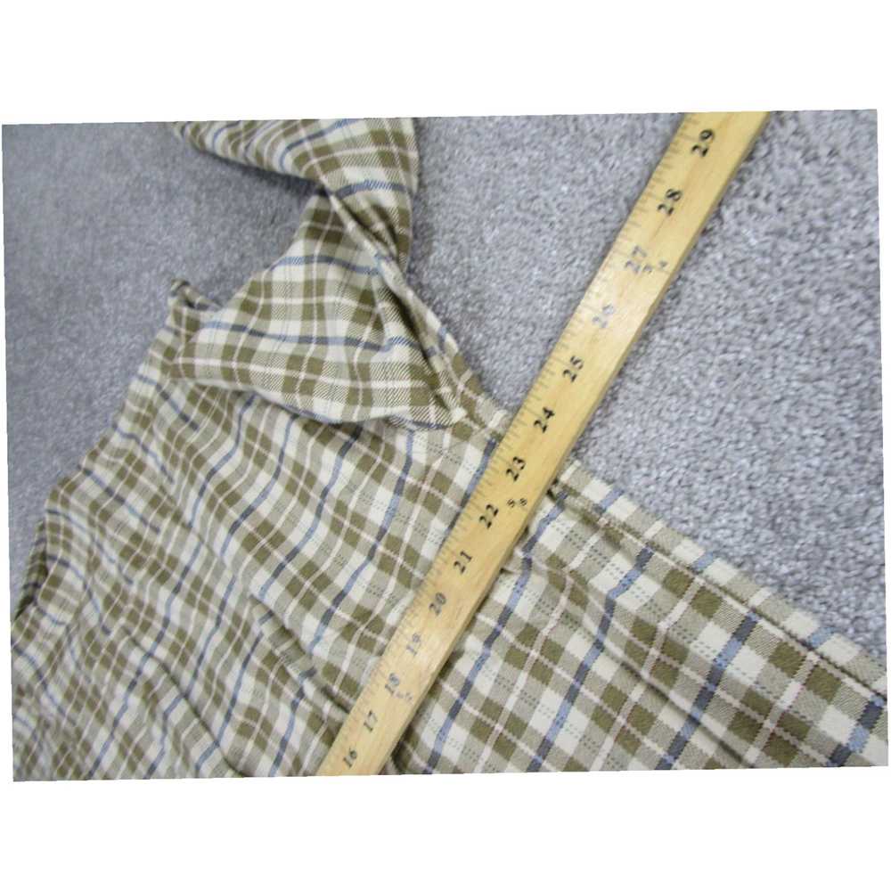 Vintage Authentic Mens Beige Plaid Cotton Flannel… - image 5