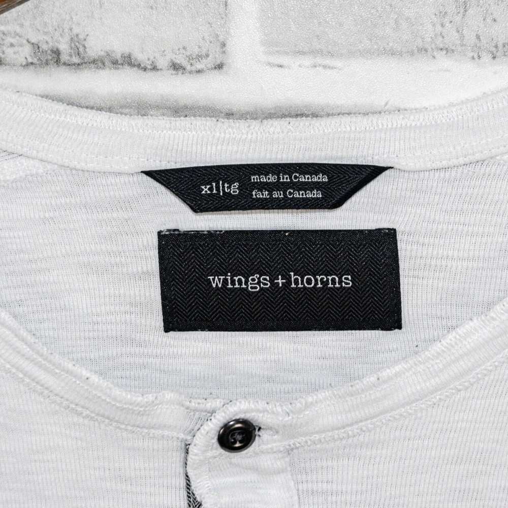 Wings + Horns Wings + Horns Long Sleeve Henley Sh… - image 3