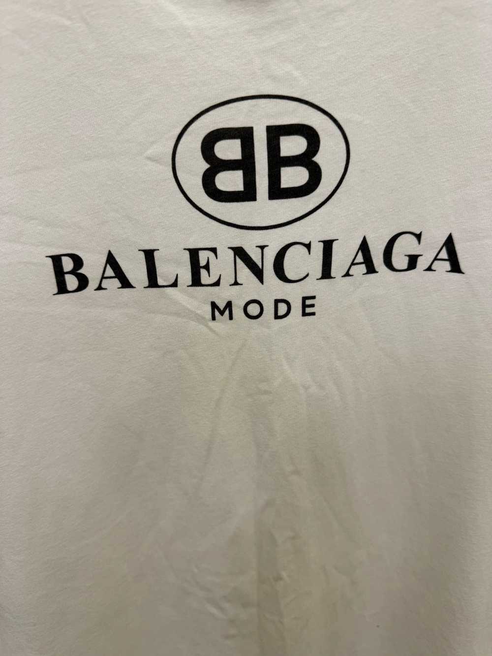 Balenciaga Balenciaga White Double B Short Sleeve - image 3