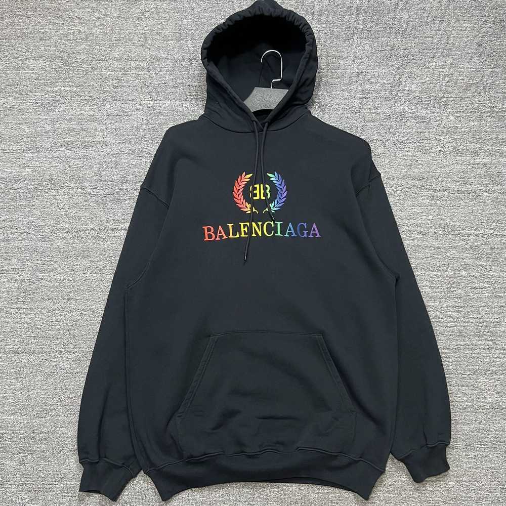 Balenciaga Balenciaga Rainbow Wheat Harvest Hoodie - image 1