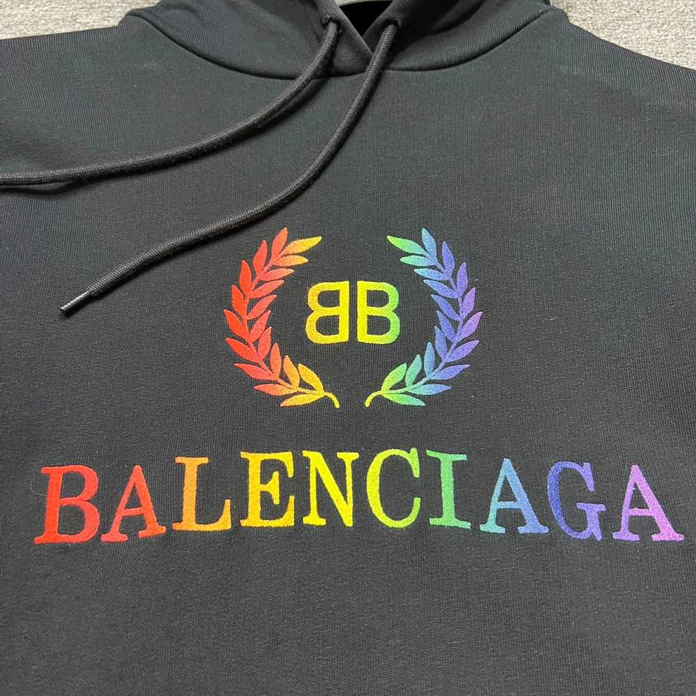 Balenciaga Balenciaga Rainbow Wheat Harvest Hoodie - image 2