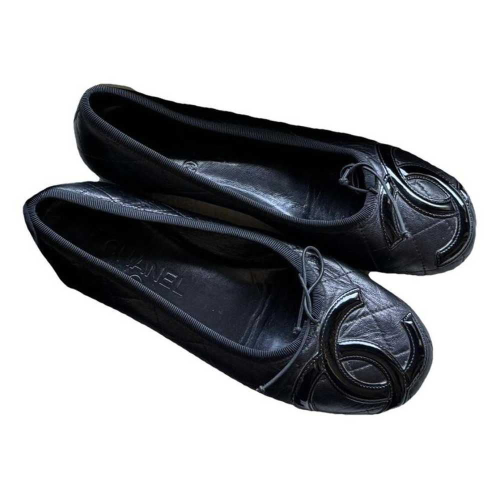 Chanel Cambon leather ballet flats - image 1