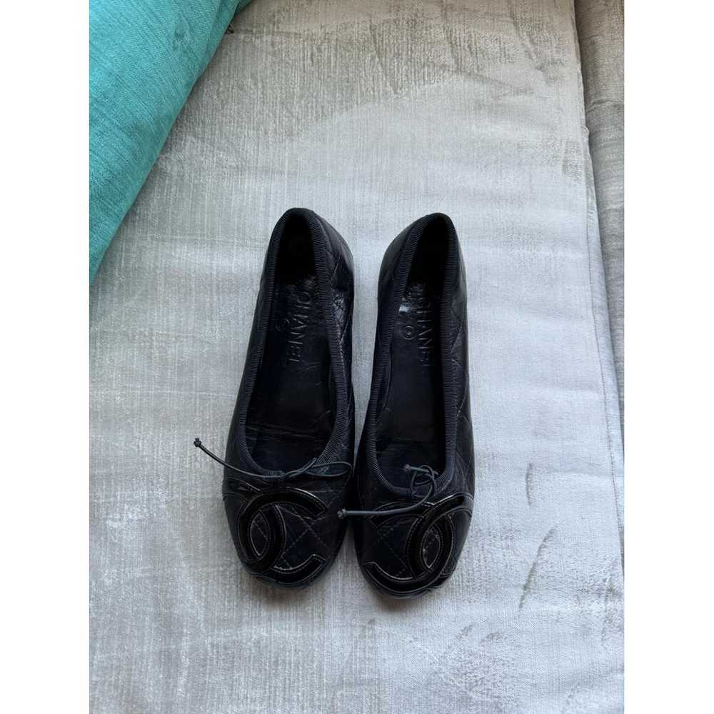 Chanel Cambon leather ballet flats - image 4