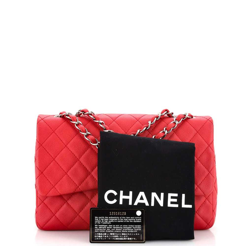 CHANEL Classic Single Flap Bag Quilted Caviar Jum… - image 2