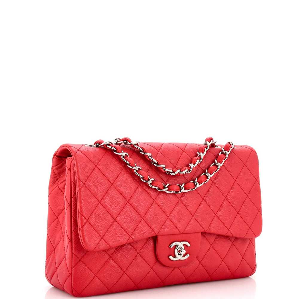 CHANEL Classic Single Flap Bag Quilted Caviar Jum… - image 3