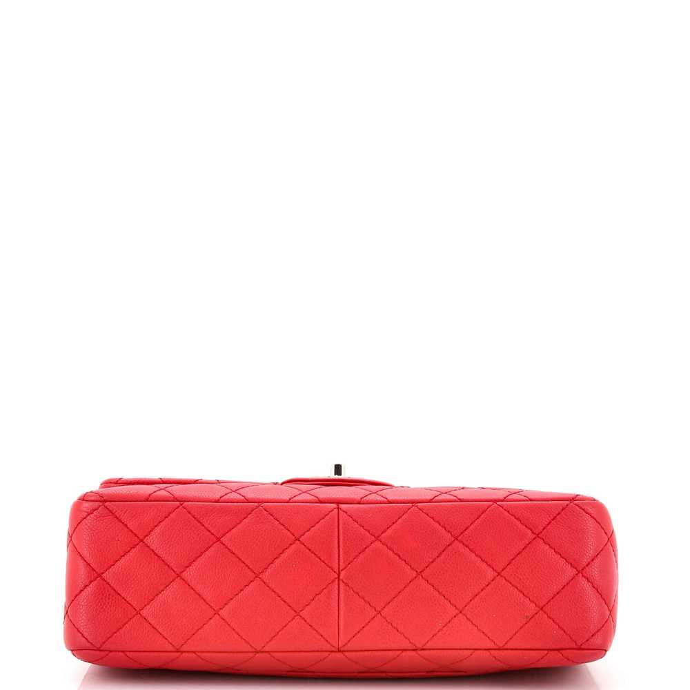 CHANEL Classic Single Flap Bag Quilted Caviar Jum… - image 5