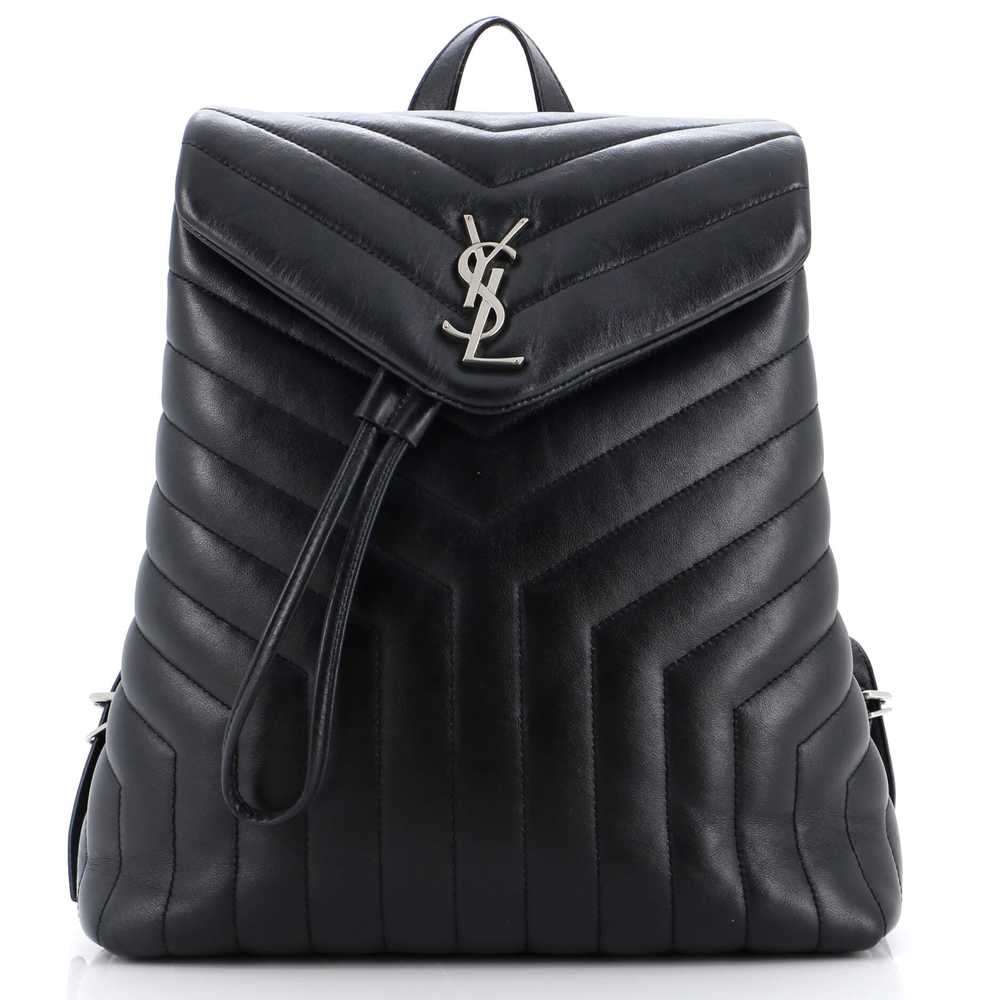 Saint Laurent LouLou Backpack Matelasse Chevron L… - image 1